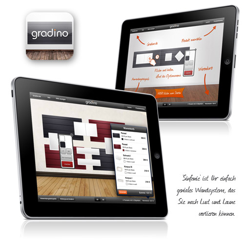 Gradino iPad Konfigurator-App